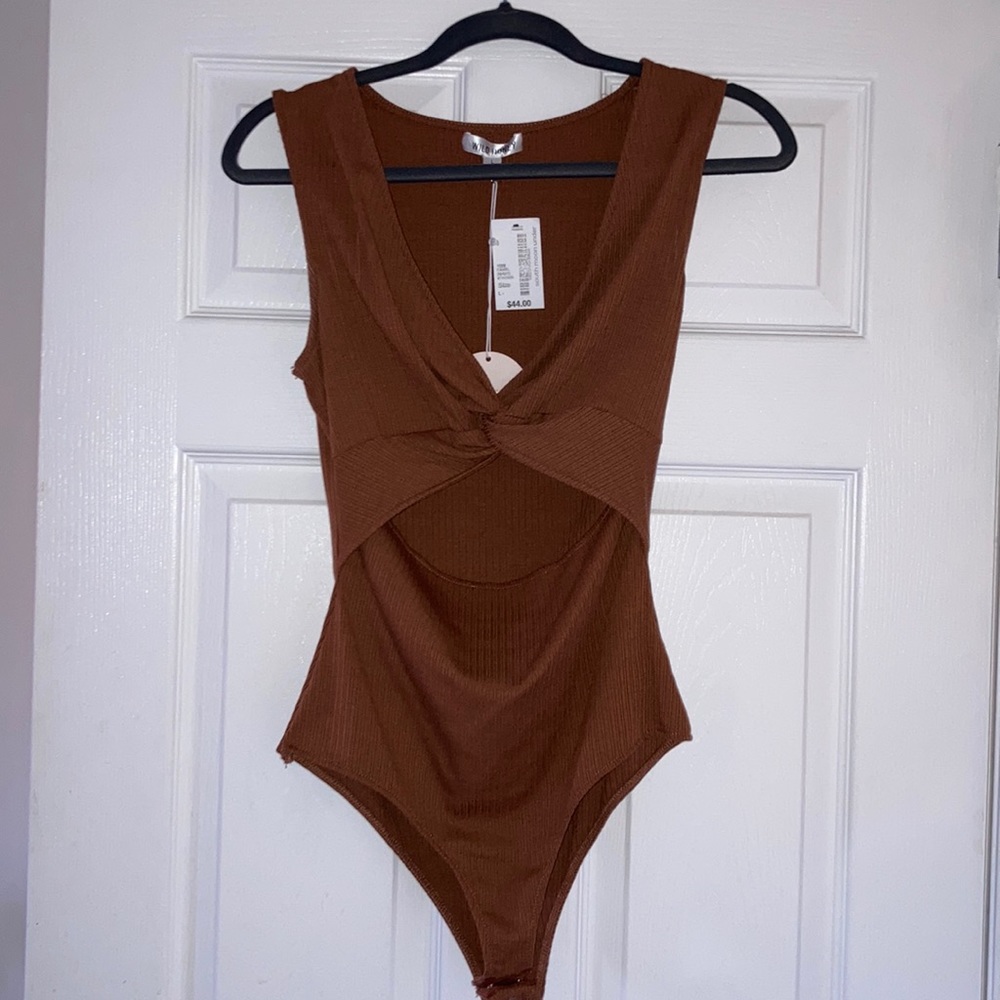 Body suit, burnt orange, size L, never worn